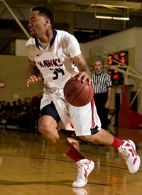 Jarred Jourdan on the basketball court.